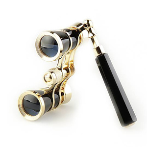 Бинокль театральный Veber Opera БГЦ 3x25 лорнет, красный/золотой