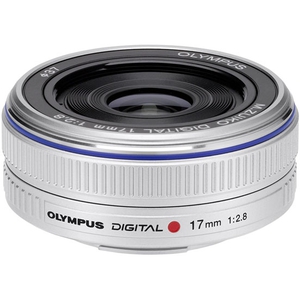 Объектив Olympus M.ZUIKO Digital ED 17mm F2.8 Pancake серебристый