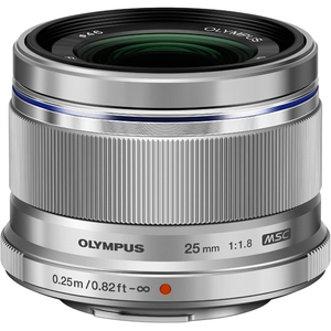 Объектив Olympus M.Zuiko Digital 25mm F1.8 серебристый