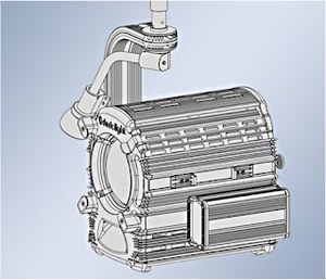 Осветитель Dedolight DLH1000TPO 1000W, 3200К управление шестом