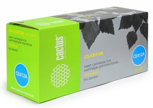 Картридж Cactus HP CS-CE412A Жёлтый (yellow)