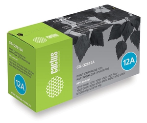 Картридж Cactus HP CS-Q2612A Чёрный 2000стр (LJ1010/1012/1015/1020)