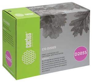 Картридж Cactus Samsung CS-D205S Чёрный 2000стр для принтеров SAMSUNG ML 3310/3710/ SCX 4833/5637