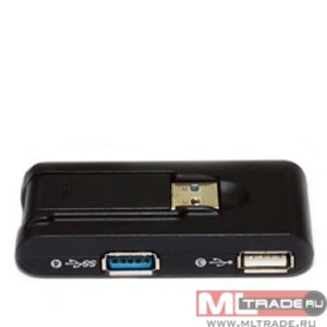 USB-разветвитель HUB Ginzzu GR-324UB Black