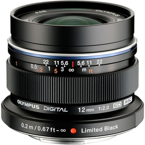 Объектив Olympus M.Zuiko Digital ED 12mm F2.0 черный