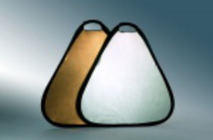 Отражатель 2 в 1, 60см треугольный Visico TR-051 Silver & Gold