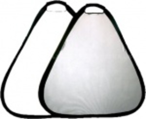 Отражатель 2 в 1, 80см треугольный Visico TR-052 Silver & White