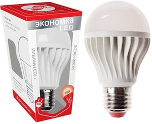 Лампа светодиодная Экономка LED 10W A60 E2730
