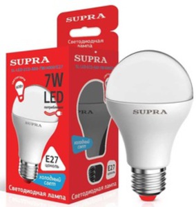 Лампа светодиодная Supra SL-LED-ECO-A60-7W/4000/E27