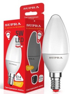 Лампа светодиодная Supra SL-LED-ECO-CN-5W/3000/E14