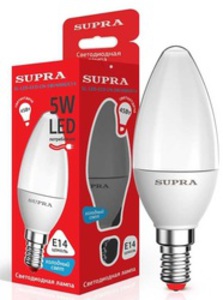 Лампа светодиодная Supra SL-LED-ECO-CN-5W/4000/E14