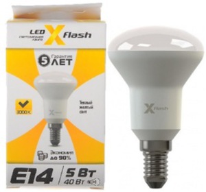 Лампа светодиодная X-Flash XF-R50-E14-5W-3K-220V