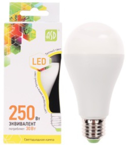 Лампа светодиодная ASD LED-A65-standard 3000K