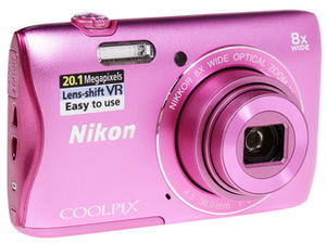 Цифровой фотоаппарат Nikon Coolpix S3700 розовый