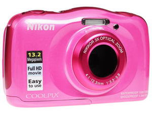 Цифровой фотоаппарат Nikon Coolpix S33 розовый + рюкзак