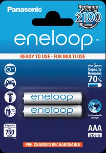 Аккумулятор PANASONIC Eneloop AAA 750 2BP (BK-4MCCE/2BE)