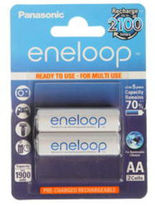 Аккумулятор PANASONIC Eneloop AA 1900 2BP(BK-3MCCE/2BE)