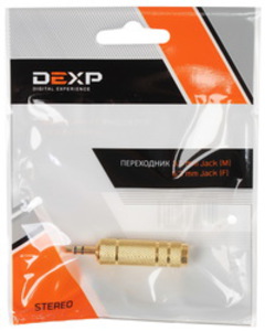 Переходник DEXP 3.5 mm jack - 6.3 mm jack