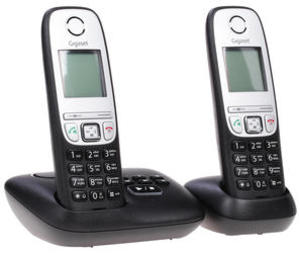 Телефон беспроводной (DECT) Siemens Gigaset A415A DUO Black