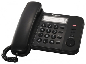 Телефон проводной Panasonic KX-TS2352RUB