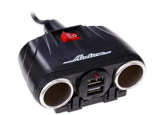 Разветвитель автоприкуривателя AIRLINE ASP-2U-11