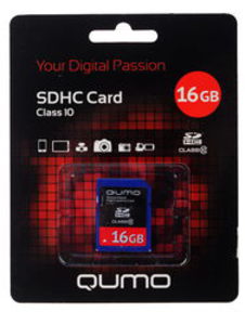 Карта памяти SDHC 16Gb QUMO Class 10