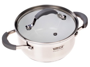 Кастрюля Vitesse VS-2100 серебристый