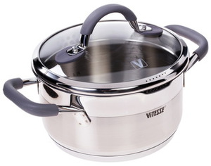 Кастрюля Vitesse VS-2114 серебристый