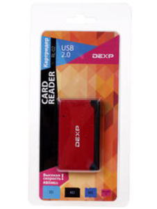 Карт-ридер Dexp RL-02 красный