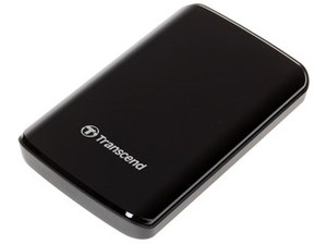 Жесткий диск 1Tb - 2.5" Внешний  Transcend Black [TS1TSJ25D3]