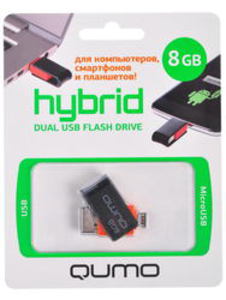 Память USB Flash Qumo Hybrid 19472 8 Гб