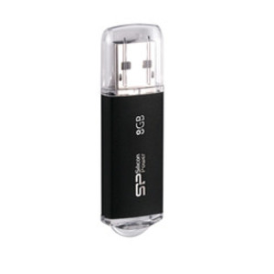 Память USB Flash 8Gb Silicon Power Ultima II I-Series Black SP008GBUF2M01V1K