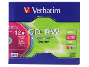 CD-диск Verbatim CD-RW 700Mb 12x 1шт