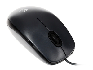 Мышь проводная Logitech M100 черная