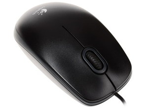 Мышь проводная Logitech B100 черный