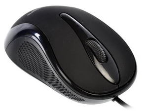Мышь проводная Oxion OMS010BK