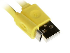 Кабель InterStep USB - micro USB желтый