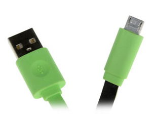 Кабель InterStep USB - micro USB зеленый