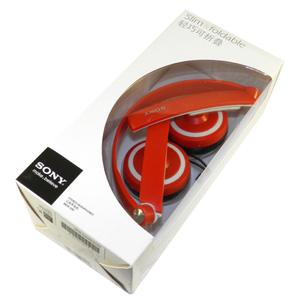 Наушники полноразмерные SONY MDR-S40 (3.5 mm jack) красные