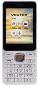 Сотовый телефон Vertex D508 серебристый