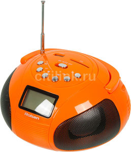 Магнитола Rolsen RBM-411, оранжевый