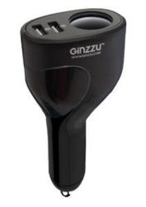 Разветвитель автоприкуривателя GINZZU GA-4715UB
