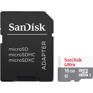 Карта памяти microSDHC 16Gb SanDisk SDSQUNB-016G-GN3MA ULTRA Android