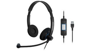 Бинауральная широкополосная гарнитура Sennheiser SC 60 USB CTRL