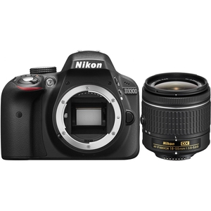 Цифровой фотоаппарат Nikon D3300 Kit AF-P 18-55mm VR черный