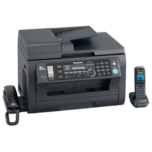 МФУ Panasonic KX-MB2061RUB (принтер/сканер/копир/факстелефон/автоподатчик) черное DECT, LAN
