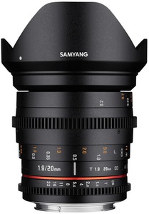 Объектив Samyang MF 20mm T1.9 ED AS UMC VDSLR Canon EF