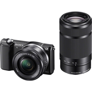 Цифровой фотоаппарат Sony Alpha A5000 (ILCE-5000YB) Kit 16-50mm+55-210mm черный