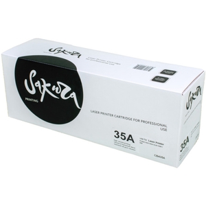 Картридж SAKURA CB435A для HP LJ P1005/P1006, черный, 1500 к.