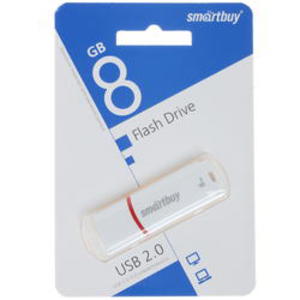 USB 8Gb - Smartbuy Crown White SB8GBCRW-W